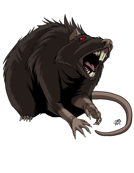 Иллюстрация крысы злой