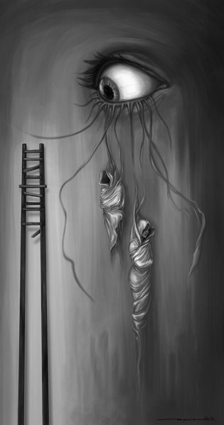 Арты карандашом страшные