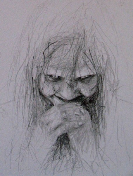 Страшные милые рисунки карандашом