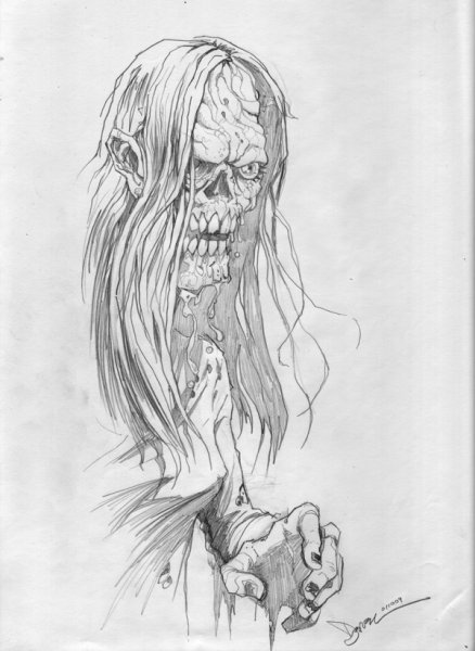 Череп эскиз