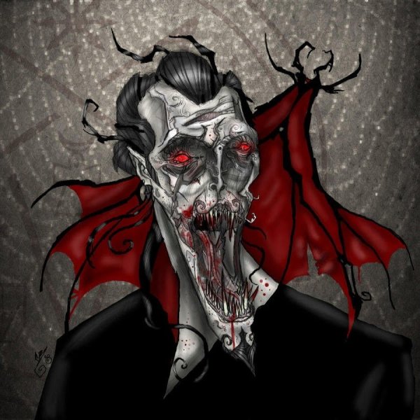 Вампир на прозрачном фоне