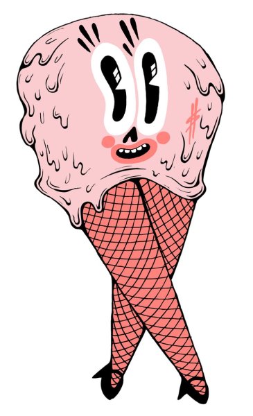 Страшное мороженое арт