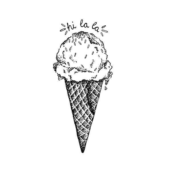 Тату мороженое эскиз