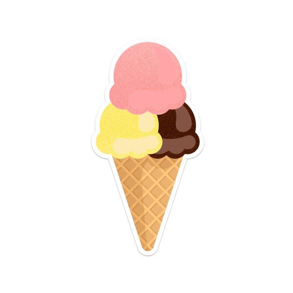 Стикеры мороженое