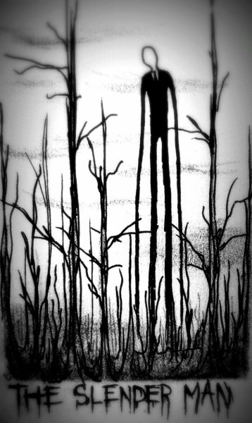 Слендермен для срисовки