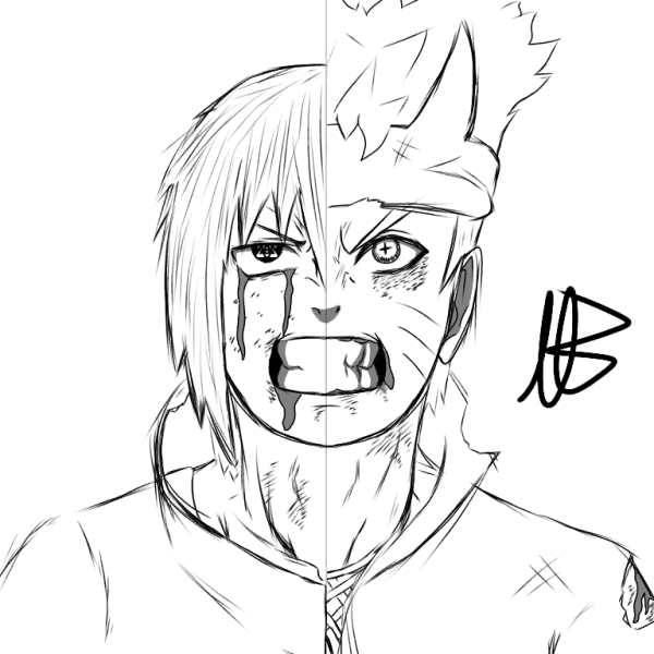 Персонажи Наруто для срисовки