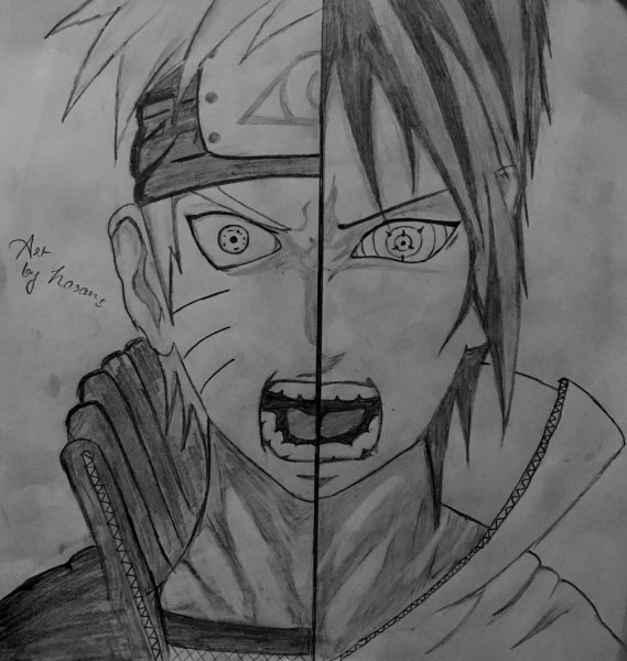 Большие рисунки Наруто