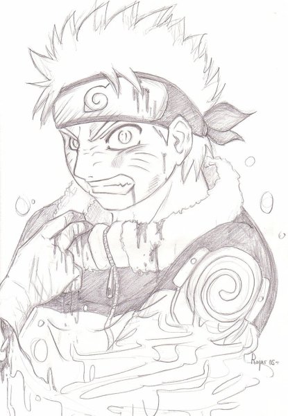 Наруто рисунки персонажей