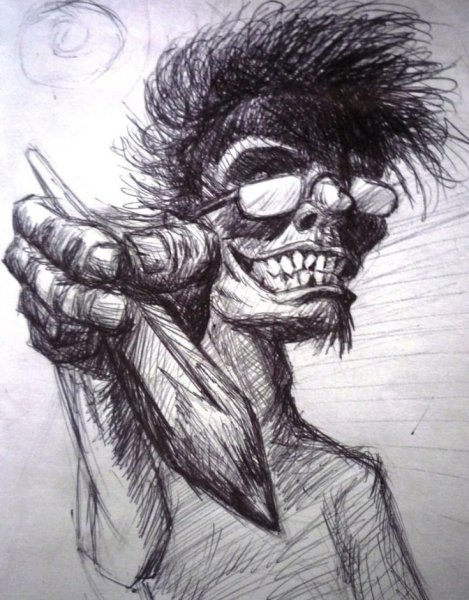 Страшные рисунки для срисовки