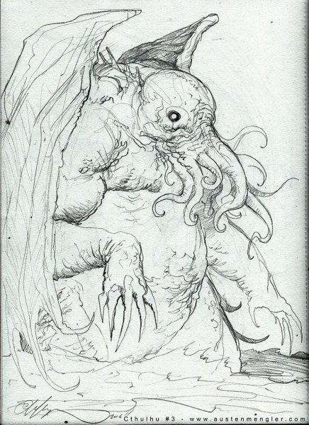 Страшные рисунки легкие