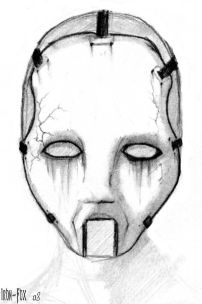 Страшные маски для срисовки