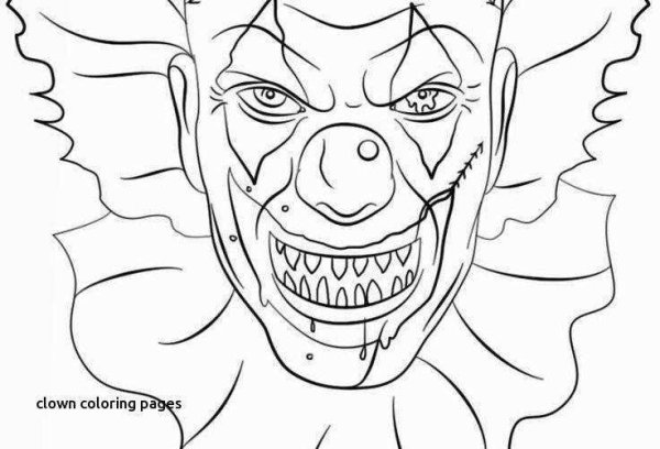 Клоун ПЕННИВАЙЗ раскраска
