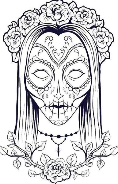 Раскраски антистресс страшные