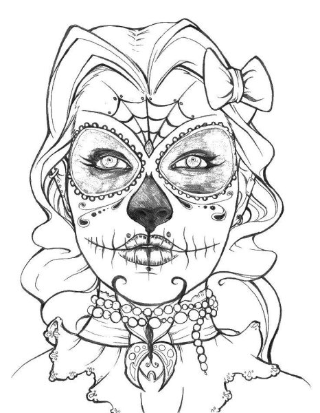 Страшные раскраски для девочек