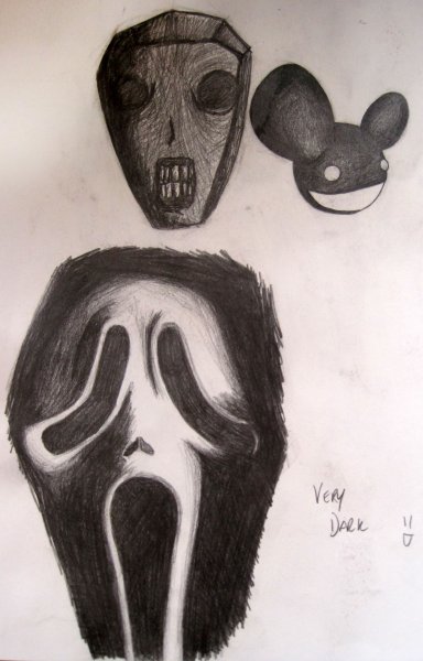 Маска крик эскиз