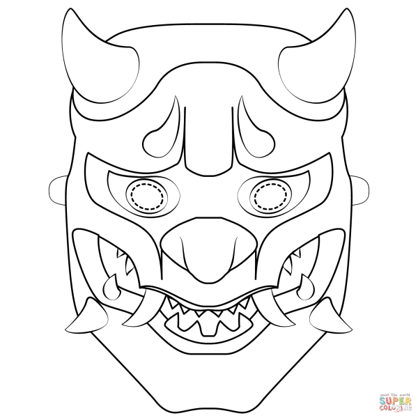Раскраски маски для мальчиков