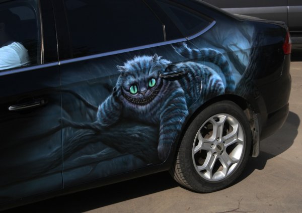 Аэрография Чеширский кот