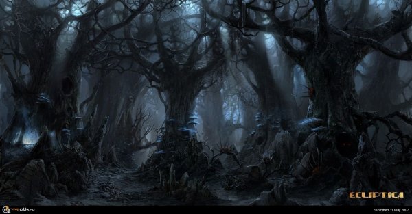 Мрачный сказочный лес