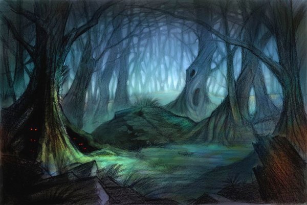 Мрачный сказочный лес