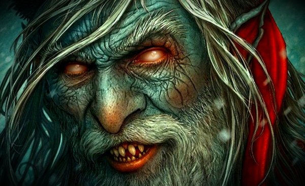 Страшный дед Мороз и Снегурочка