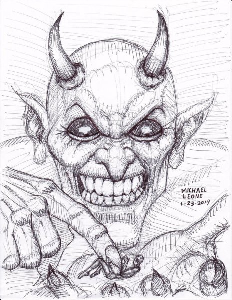 Сатана карандашом