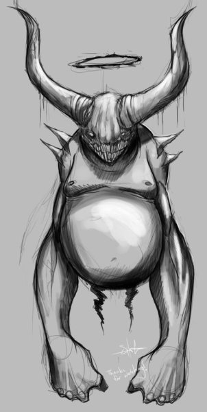 Скетчи монстров карандашом