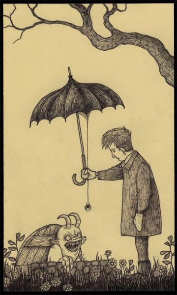 Странные детские рисунки карандашом