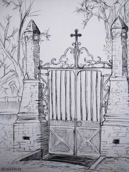 Кладбище карандашом