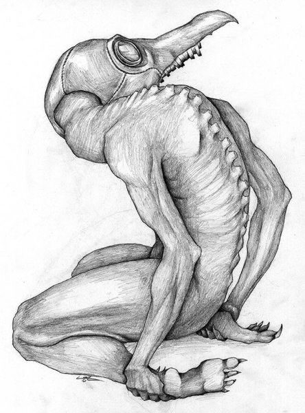 Рисунки монстров карандашом