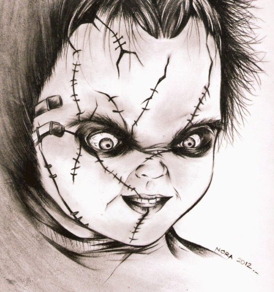 Рисунок психодела Чаки