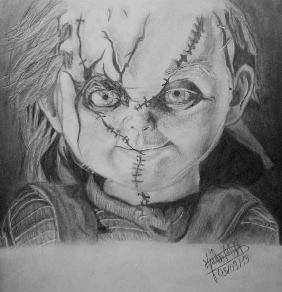 Аннабель рисунок карандашом