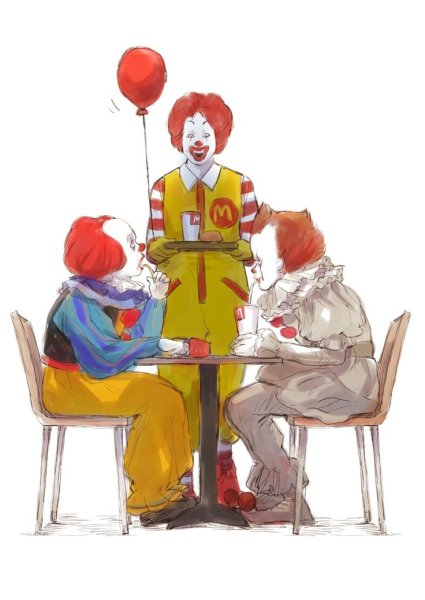 Клоун Рональд Макдональд и оно