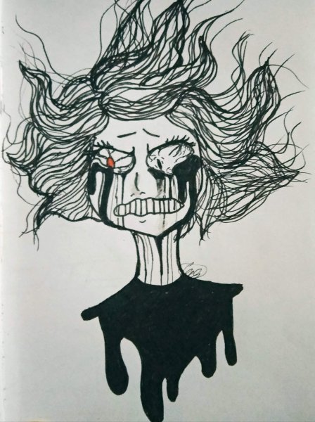 Жуткие картины акварелью