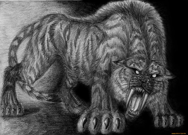 Страшные звери скетчи