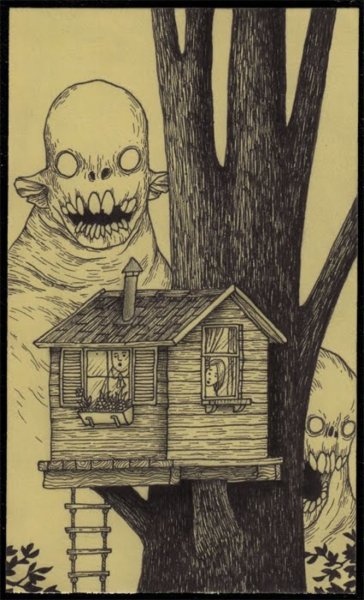 Ужасные картины карандашом