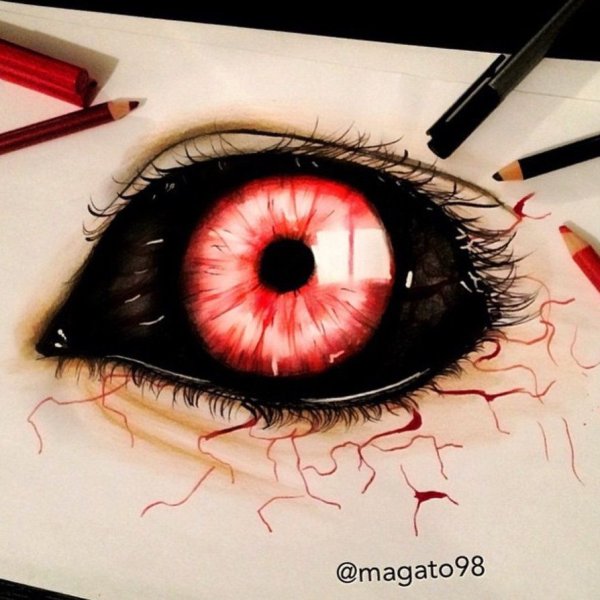 Глаза демона аниме
