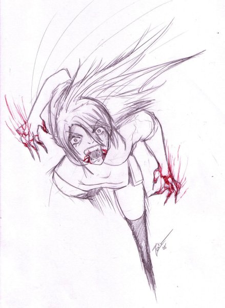 Страшные картинки для срисовки лёгкие