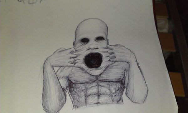 Срисовки карандашом лёгкие страшные
