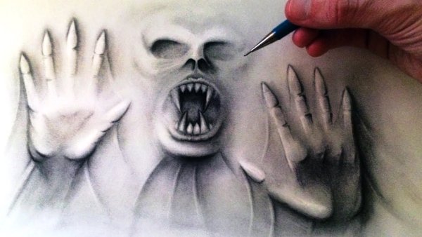 Ужасные рисунки для срисовки