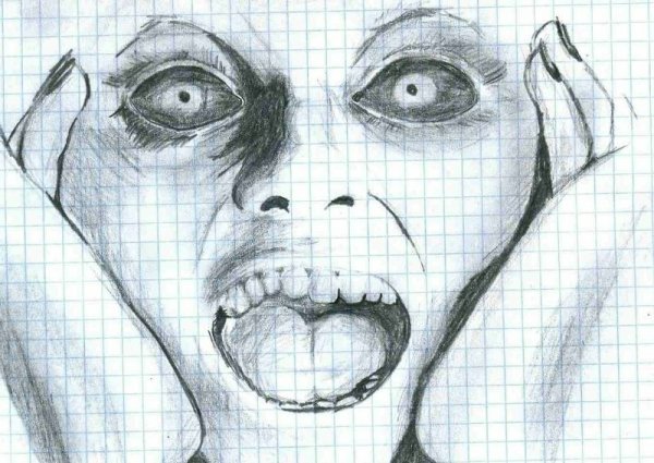 Страшные рисунки карандашом