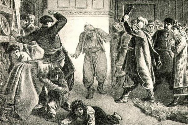 Иллюстрация к сказу страшная месть Гоголь рисунок для детей