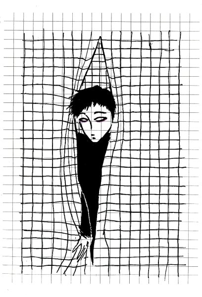 Рисунки в тетради ручкой по клеткам