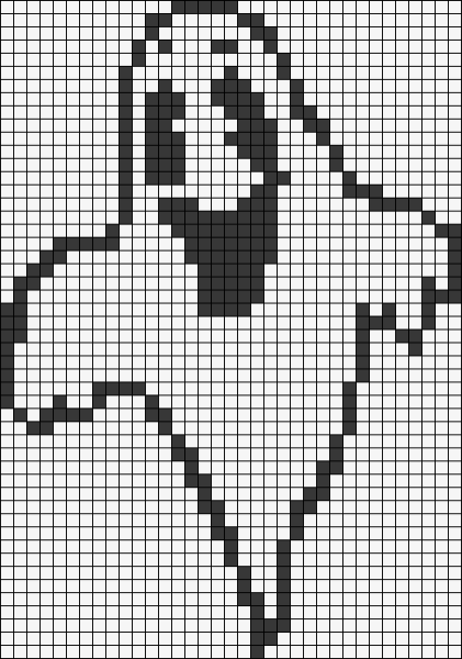 Рисование по клеточкам черно белое