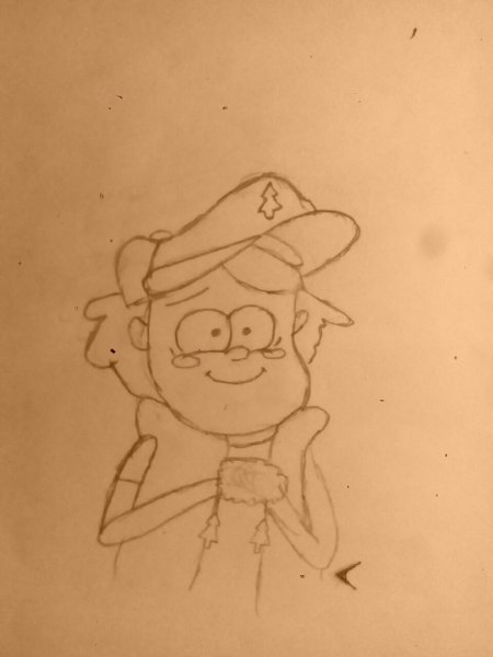 Венди Гравити Фолз карандашом