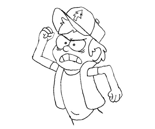 Раскраски Гравити Фолз Билл