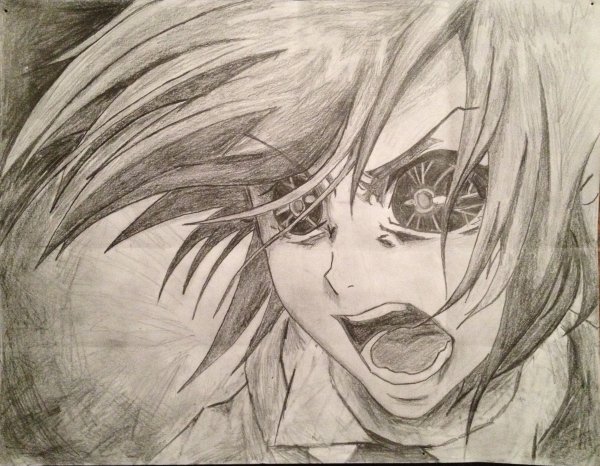 Титан Эрена черно белый