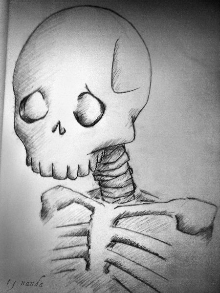 Срисовки страшные легкие