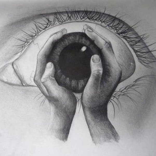 Мрачные картины карандашом