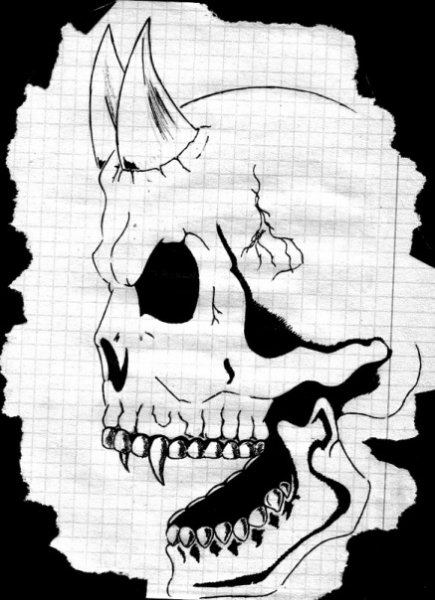 Рисование ручкой в тетради