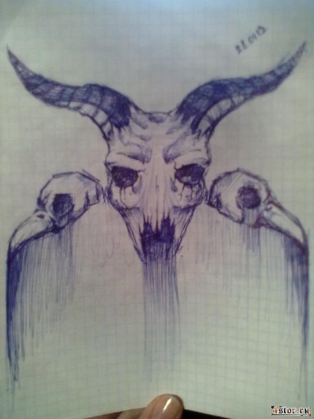 Креативные рисунки в тетради